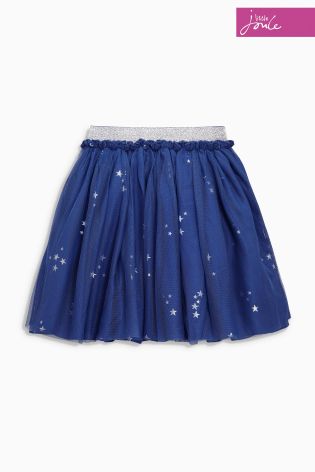 Little Joule Ruffles Navy Star Tutu Skirt